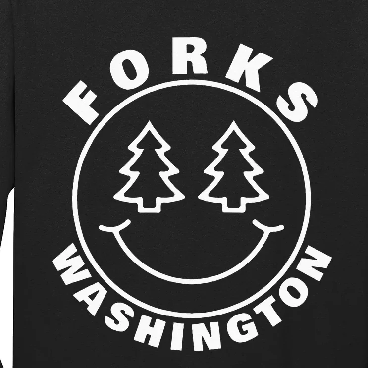 Forks Washington WA Vacation Souvenir Outdoor Long Sleeve Shirt