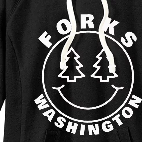 Forks Washington WA Vacation Souvenir Outdoor Women's Fleece Hoodie