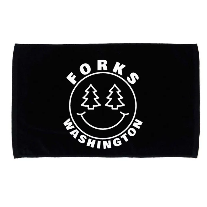 Forks Washington WA Vacation Souvenir Outdoor Microfiber Hand Towel