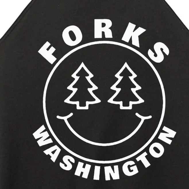 Forks Washington WA Vacation Souvenir Outdoor Women’s Perfect Tri Rocker Tank