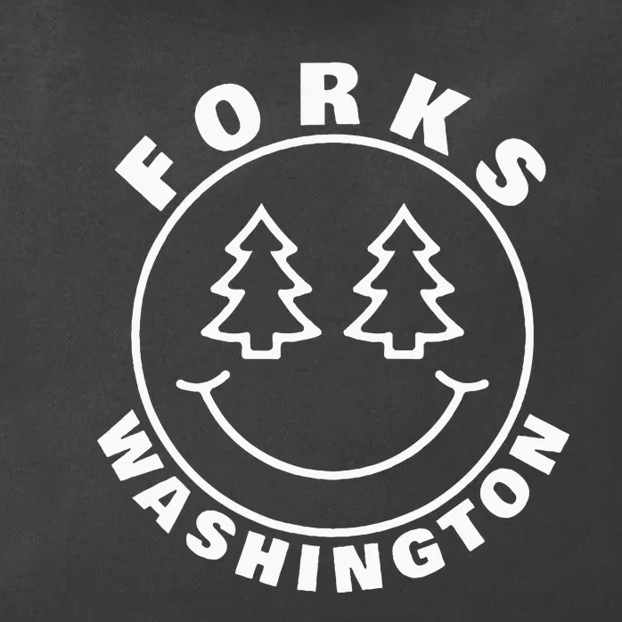 Forks Washington WA Vacation Souvenir Outdoor Zip Tote Bag