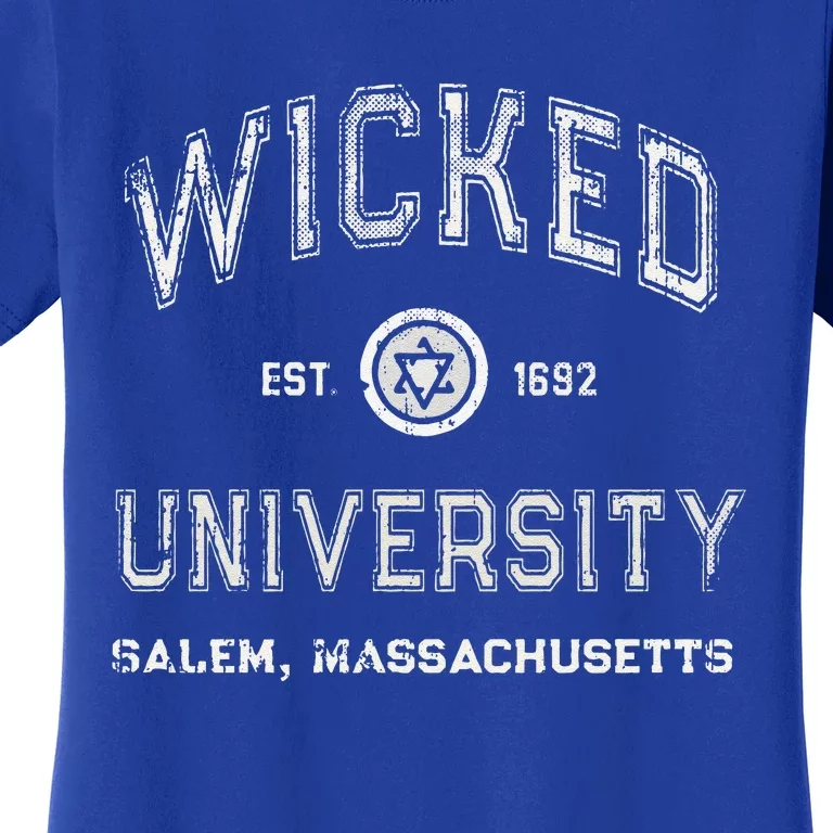 Funny Witch WICKED UNIVERSITY Salem Massachusetts Witches Women's T-Shirt