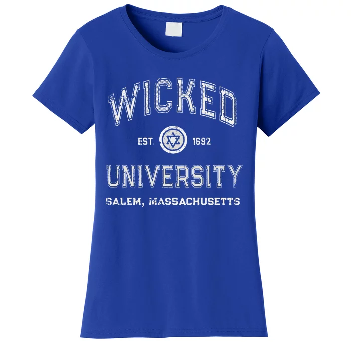 Funny Witch WICKED UNIVERSITY Salem Massachusetts Witches Women's T-Shirt