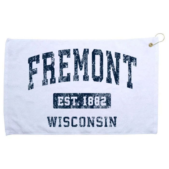 Fremont Wisconsin Wi Vintage Athletic Sports Design Grommeted Golf Towel