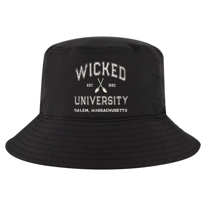 Funny Witch Wicked University Salem Massachusetts Witches Cool Comfort Performance Bucket Hat