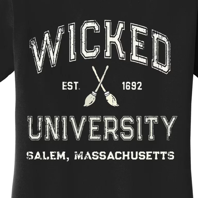 Funny Witch Wicked University Salem Massachusetts Witches Women's T-Shirt