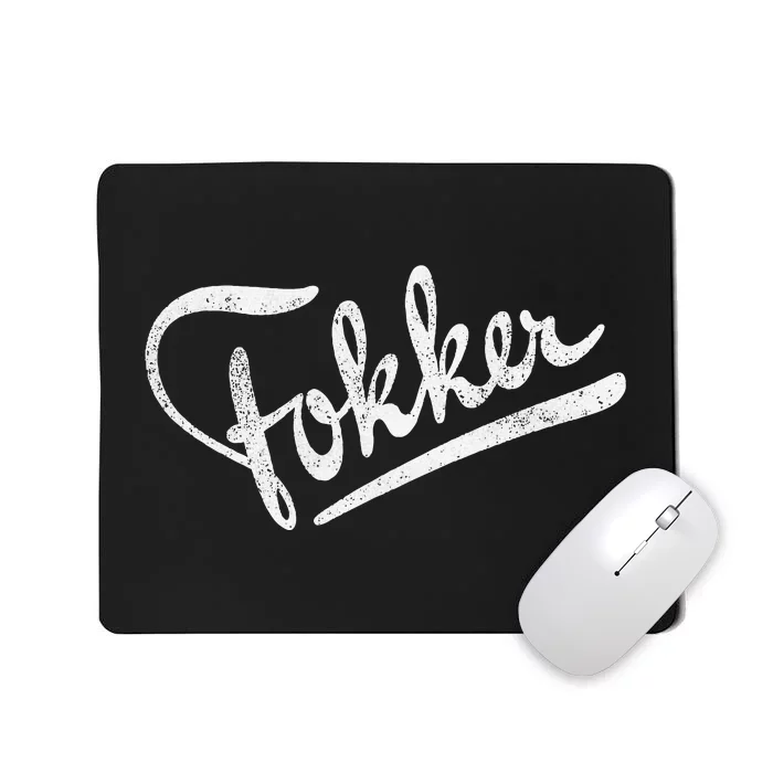 Fokker Ww1 Ww2 German Dutch Aircraft Company Mousepad