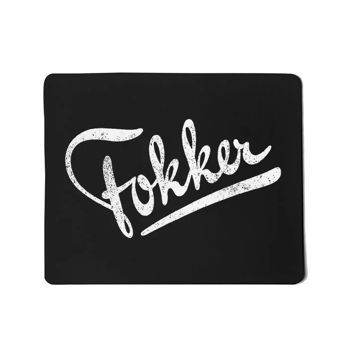 Fokker Ww1 Ww2 German Dutch Aircraft Company Mousepad