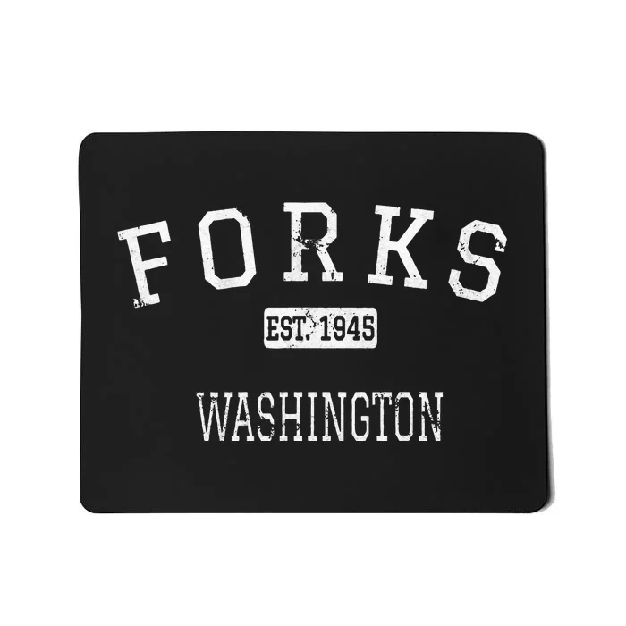 Forks Washington WA Vintage Mousepad