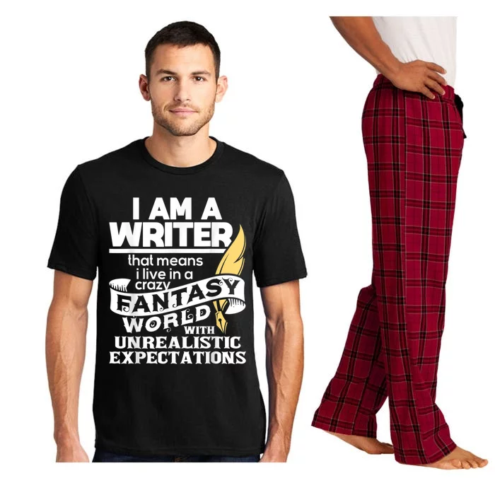 Fantasy World With Unrealistic Expectations Author Writer Pajama Set