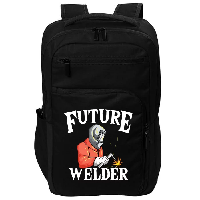 Future Welder Welding Helmet Metal Fabrication Fusing MIG Impact Tech Backpack