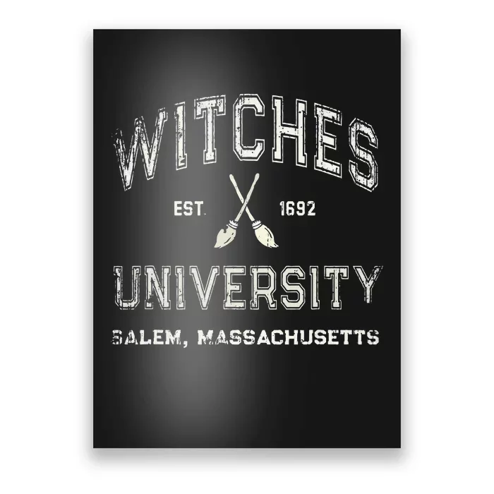 Funny Wiccan WITCHES UNIVERSITY Salem Massachusetts Witch Poster