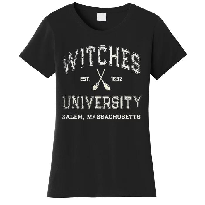 Funny Wiccan WITCHES UNIVERSITY Salem Massachusetts Witch Women's T-Shirt