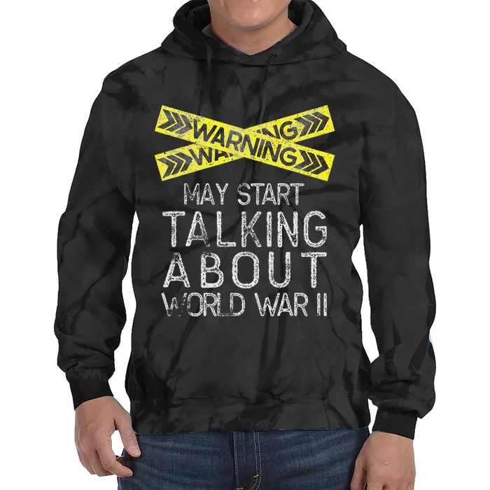 Funny World War Two History Teacher Historian History Tie Dye Hoodie