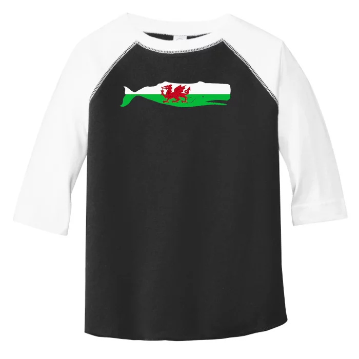 Funny Whale Wales Flag Pun For Welsh American Whales Lover Toddler Fine Jersey T-Shirt