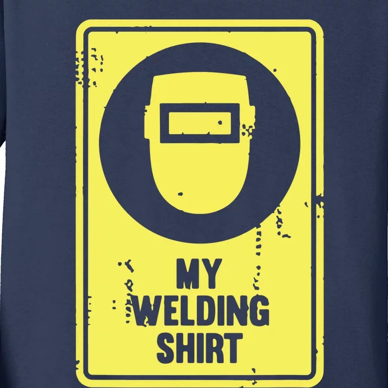 Funny Welder Who Loves Welding Kids Long Sleeve Shirt