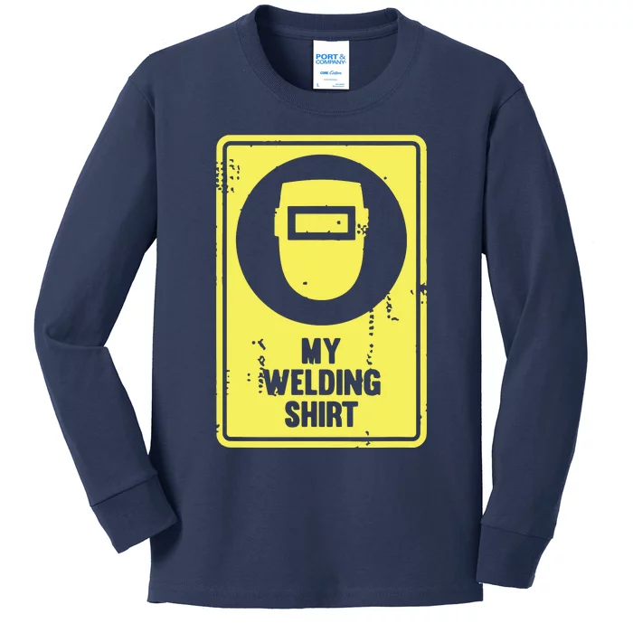 Funny Welder Who Loves Welding Kids Long Sleeve Shirt