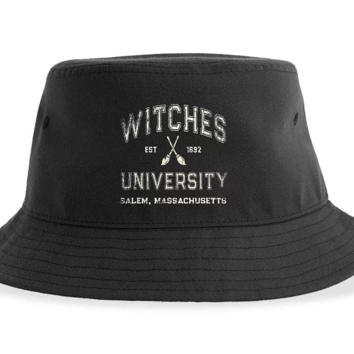 Funny Wiccan WITCHES UNIVERSITY Salem Massachusetts Witch Sustainable Bucket Hat