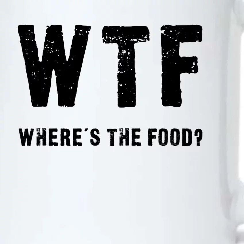 Funny Wtf Wheres The Food Gift Black Color Changing Mug