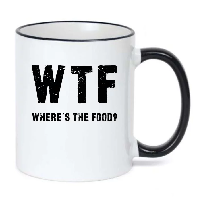 Funny Wtf Wheres The Food Gift Black Color Changing Mug