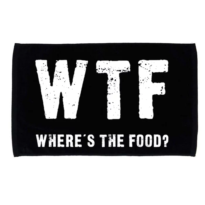 Funny Wtf Wheres The Food Gift Microfiber Hand Towel