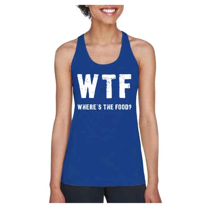 Funny Wtf Wheres The Food Gift Women's Racerback Tank