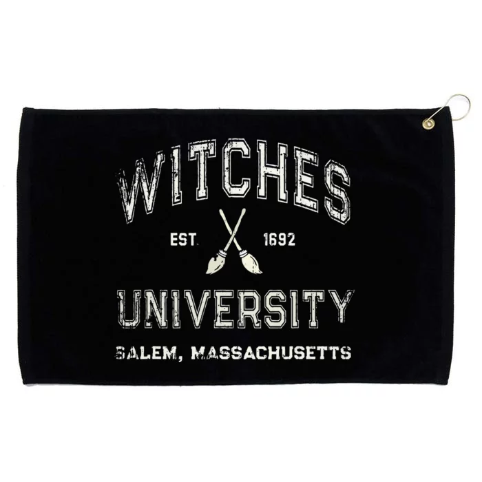 Funny Wiccan WITCHES UNIVERSITY Salem Massachusetts Witch Grommeted Golf Towel