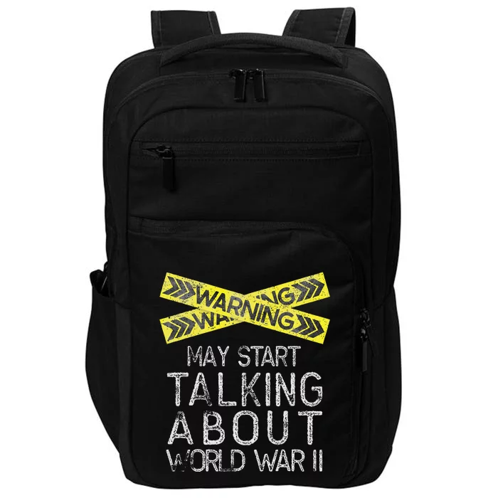 Funny World War Two WW2 History Teacher Historian History Impact Tech Backpack