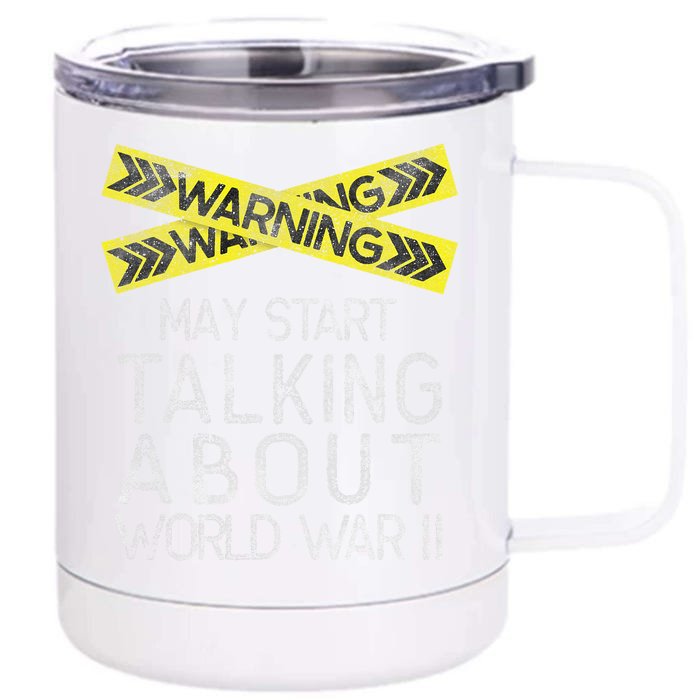 Funny World War Two WW2 History Teacher Historian History Front & Back 12oz Stainless Steel Tumbler Cup