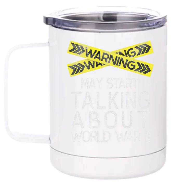 Funny World War Two WW2 History Teacher Historian History Front & Back 12oz Stainless Steel Tumbler Cup