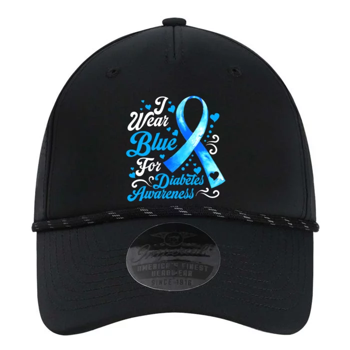 Funny We Wear Blue Ribbon Diabetes Awareness Gift Performance The Dyno Cap