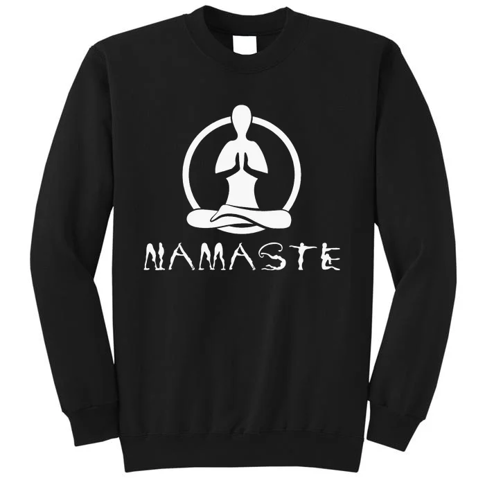 funny Workout Yoga Namaste Yoga Tall Sweatshirt