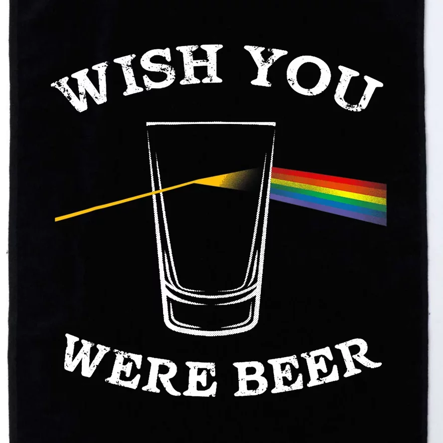 Funny Wish you Were Beer Beer Drinker Platinum Collection Golf Towel