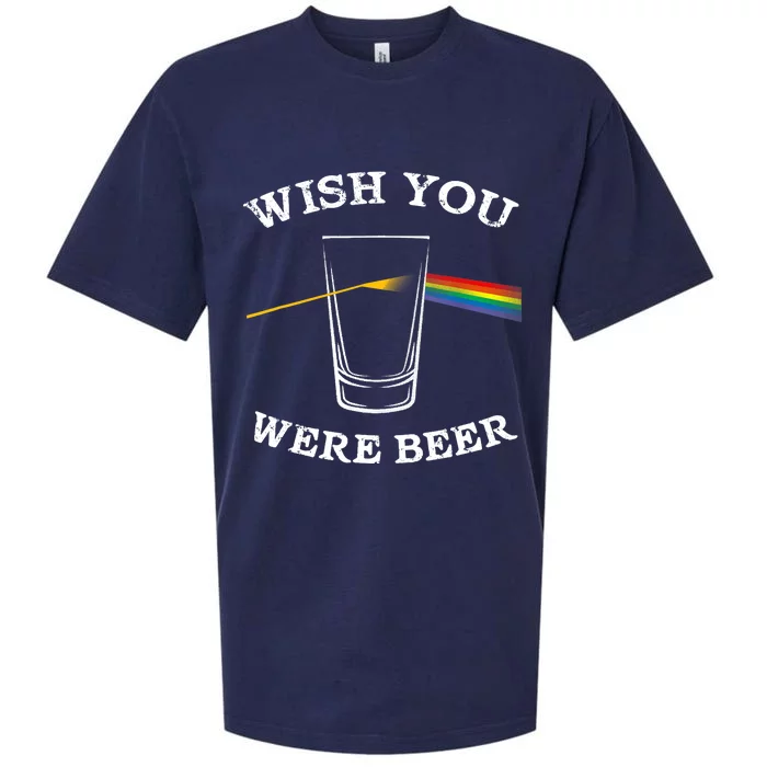 Funny Wish you Were Beer Beer Drinker Sueded Cloud Jersey T-Shirt