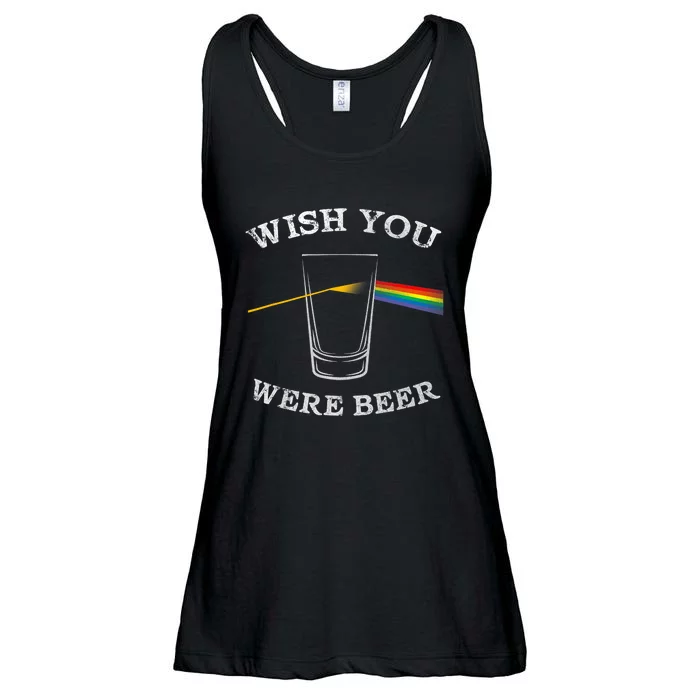 Funny Wish You Were Beer Beer Drinker Prism Ladies Essential Flowy Tank