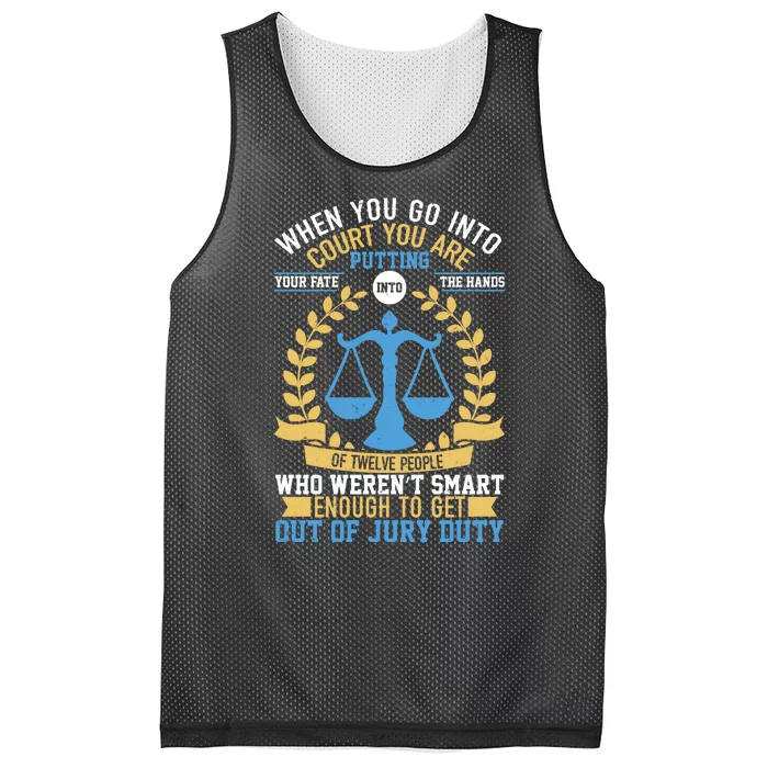 Funny When You Go Into Court Mesh Reversible Basketball Jersey Tank