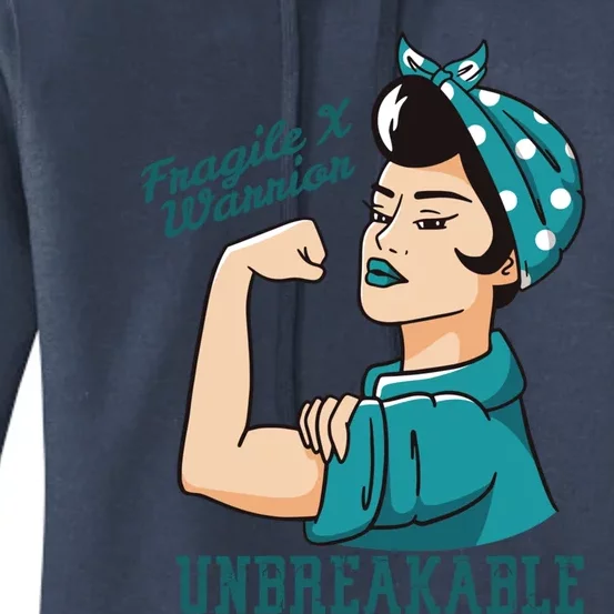 Fragile X Awareness Month Unbreakable Warrior Cool Gift Women's Pullover Hoodie