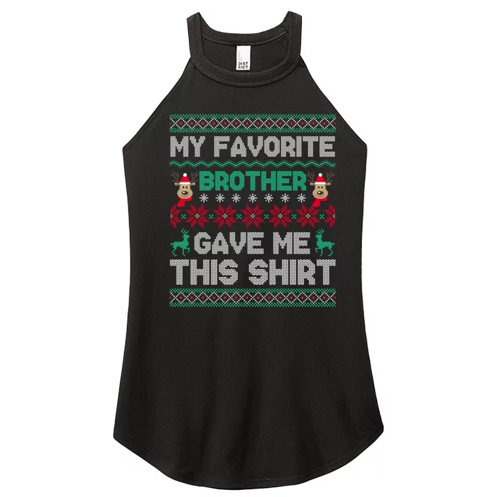 Funny Xmas Gift From Brother To Sisters Brothers Gift Women’s Perfect Tri Rocker Tank