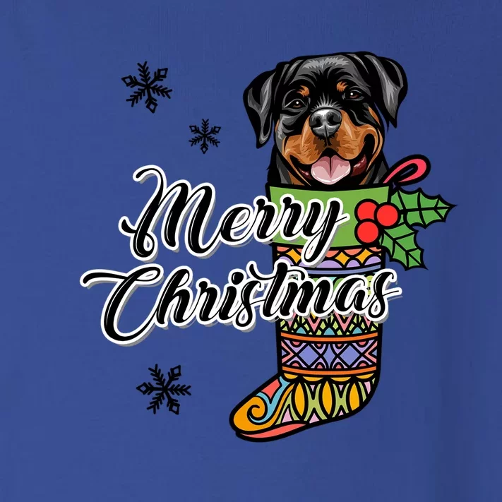 Funny Xmas Gift For Dog Lover Merry Christmas Rottweiler Gift Toddler Long Sleeve Shirt