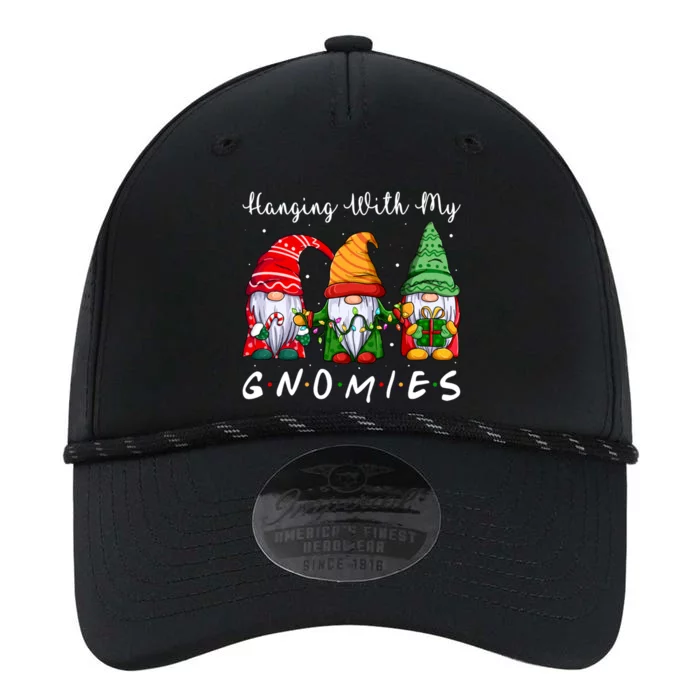 Funny Xmas Gnome Friend Hanging With My Gnomies Christmas Funny Gift Performance The Dyno Cap