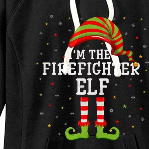 Firefighter Xmas Group Matching I'm The Firefighter Gift Women's Fleece Hoodie