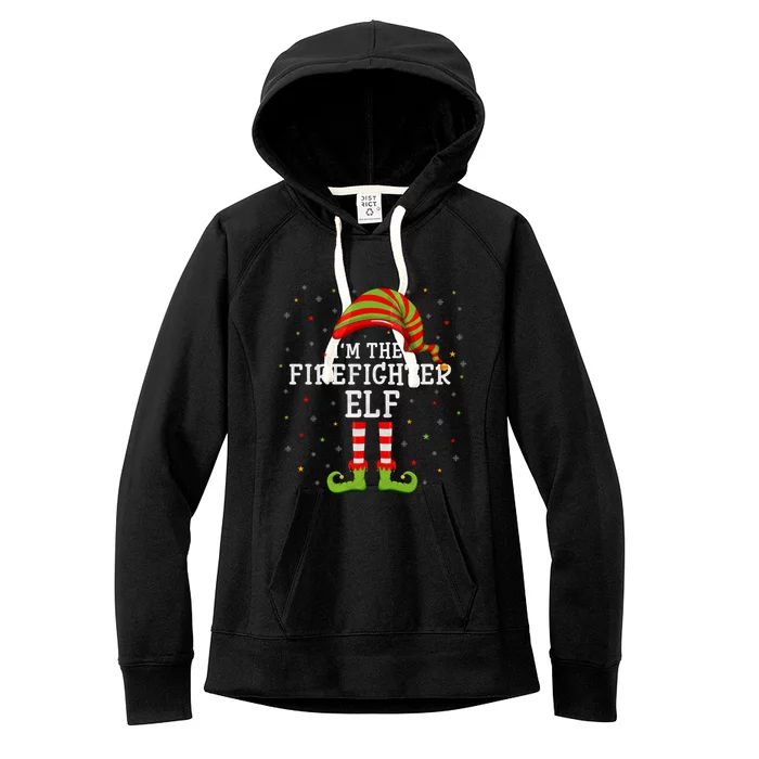 Firefighter Xmas Group Matching I'm The Firefighter Gift Women's Fleece Hoodie