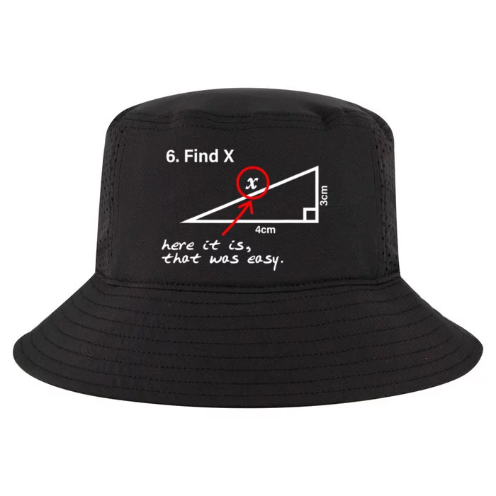 Find X Here It Is That Was Easy Cool Comfort Performance Bucket Hat