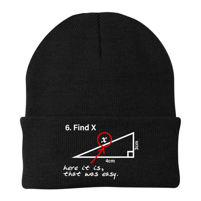 Find X Here It Is That Was Easy Knit Cap Winter Beanie