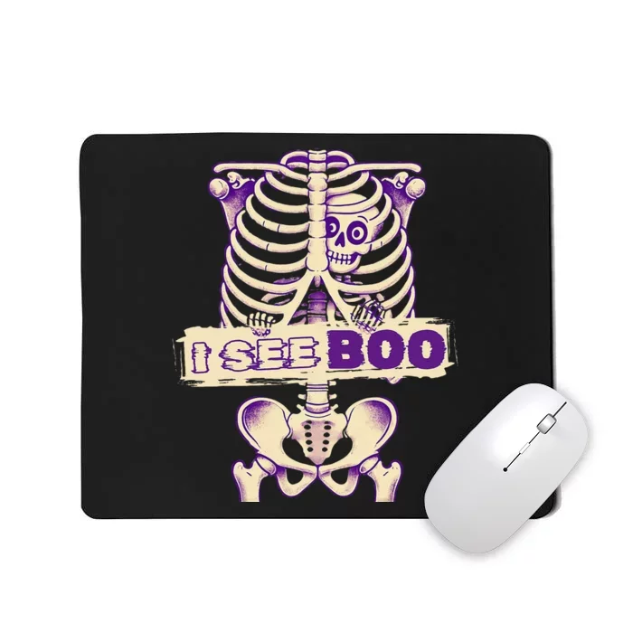 Funny Xray Halloween Costume Rib Cage Skeleton Dog See Boo Mousepad