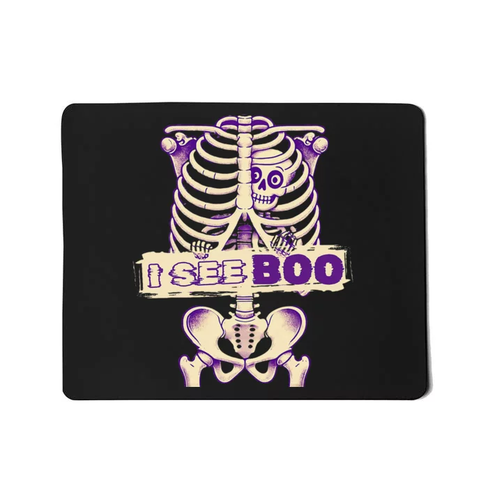 Funny Xray Halloween Costume Rib Cage Skeleton Dog See Boo Mousepad