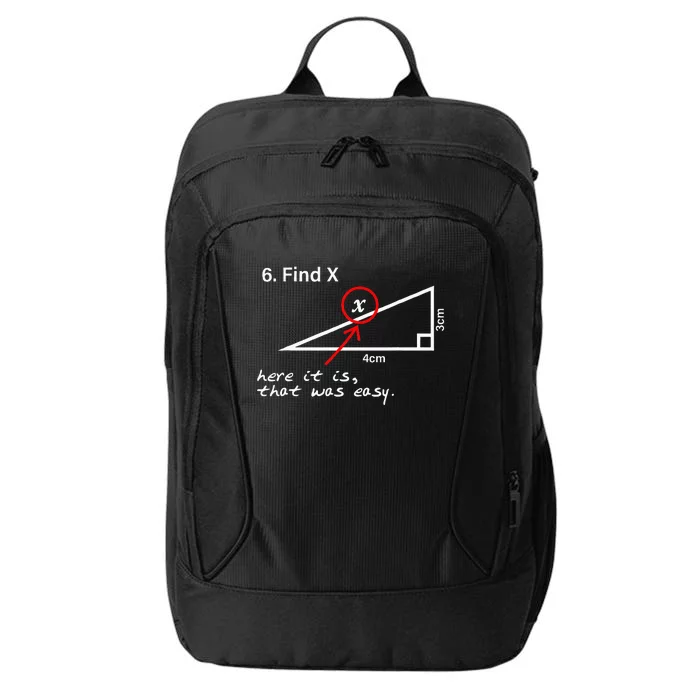 Find X Here It Is That Was Easy Math Teacher City Backpack