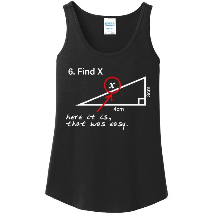 Find X Here It Is That Was Easy Ladies Essential Tank