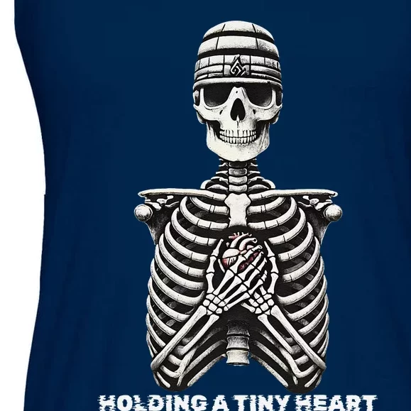 Funny Xray Halloween Costume Rib Cage Skeleton Dog Heart Ladies Essential Flowy Tank