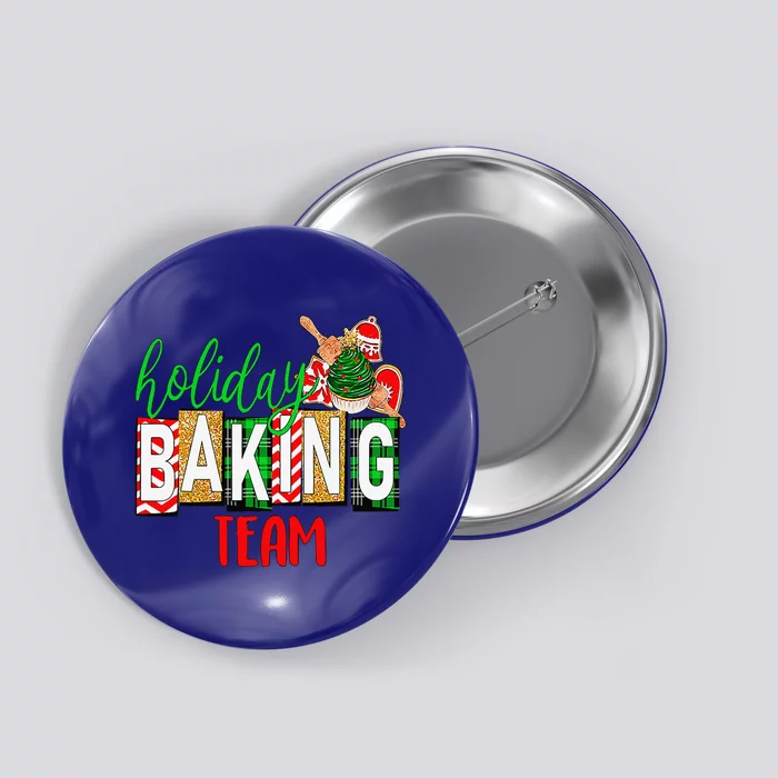 Funny Xmas Holiday Baking Team Christmas Costume Button